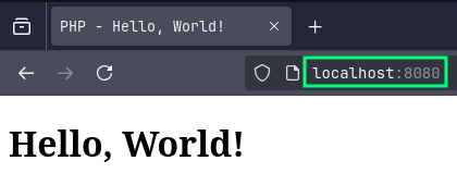 php server
